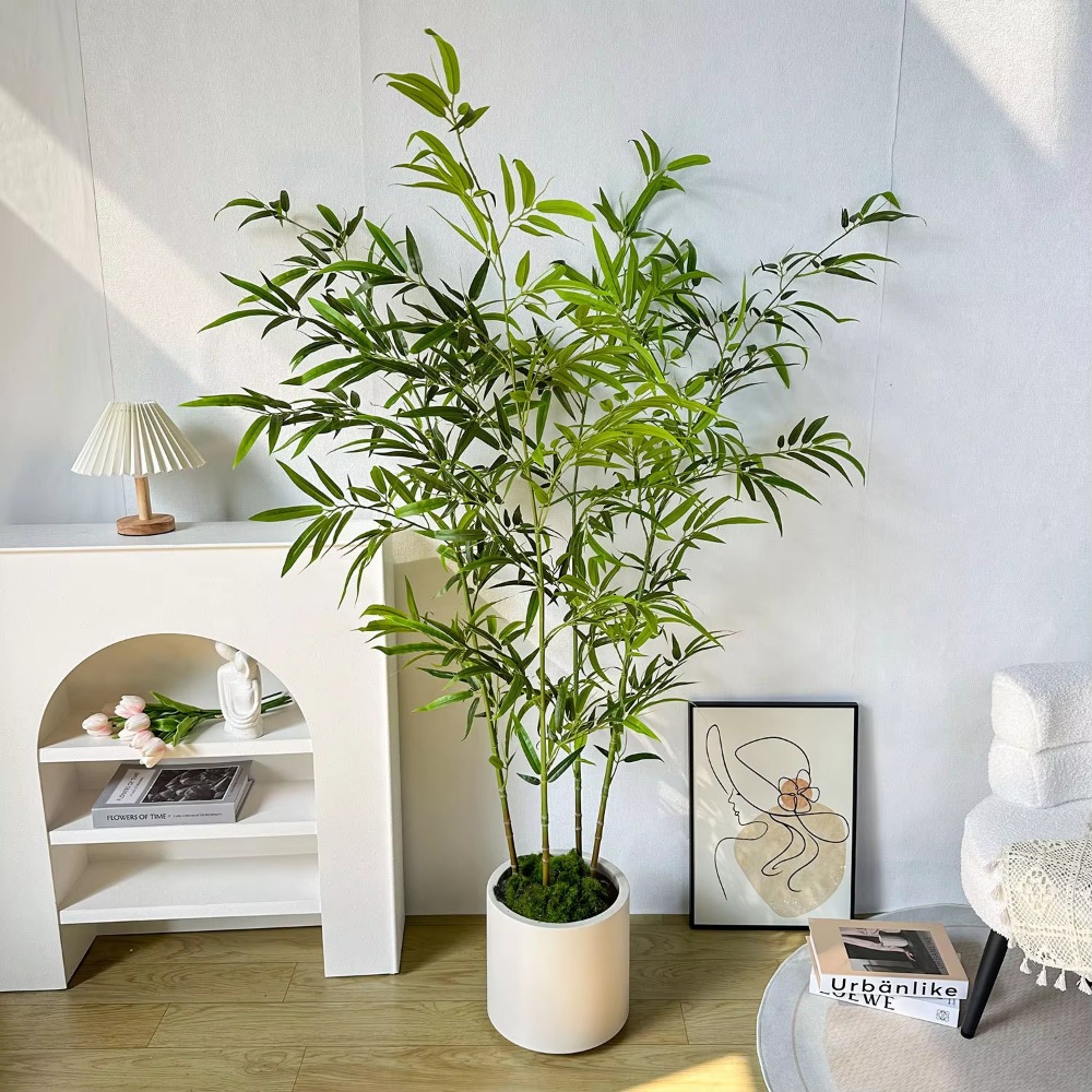 Artificial Green Bamboo PU+PVC - Ficus Lyrata Tree review and price