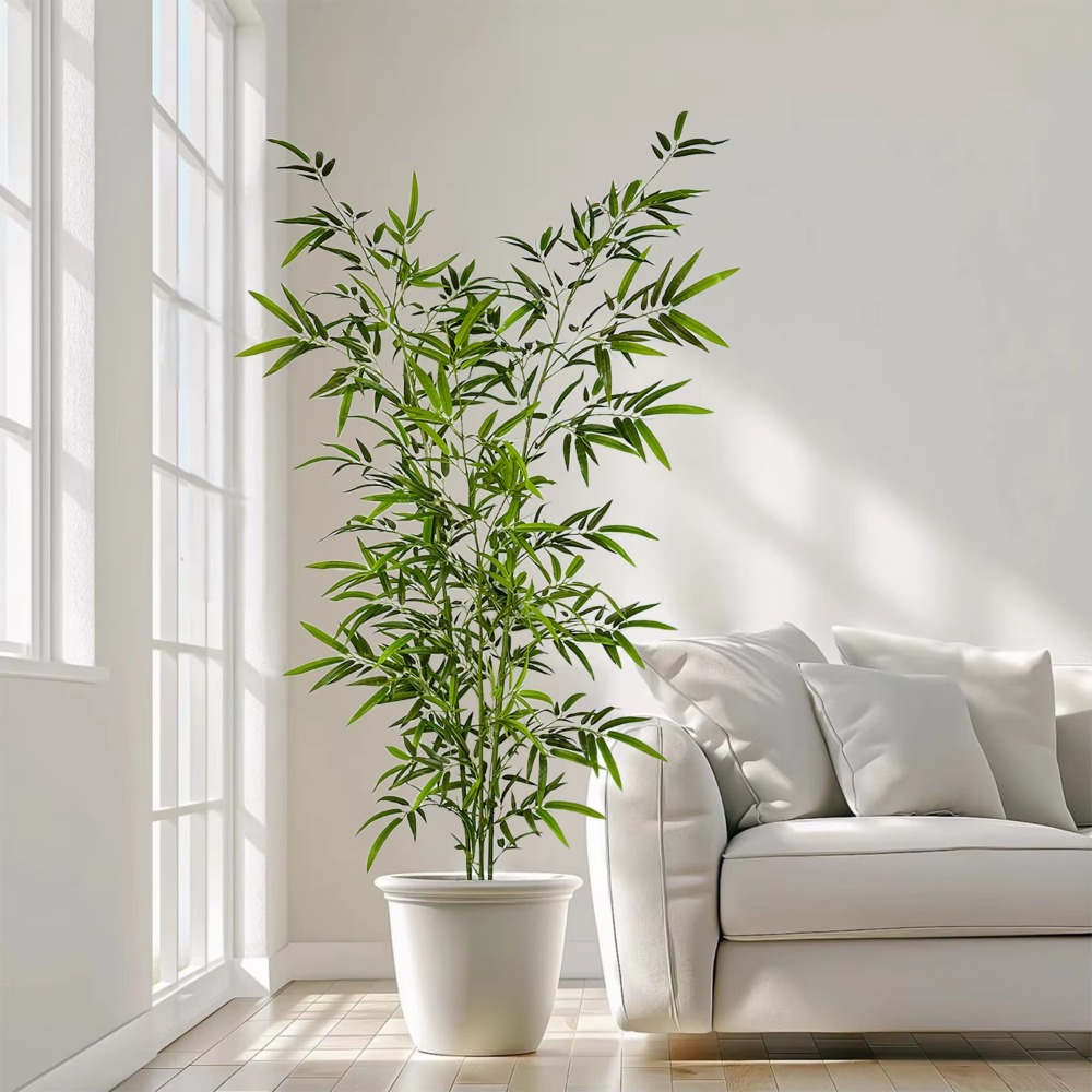 Artificial Green Bamboo PU+PVC - Ficus Lyrata Tree review and price