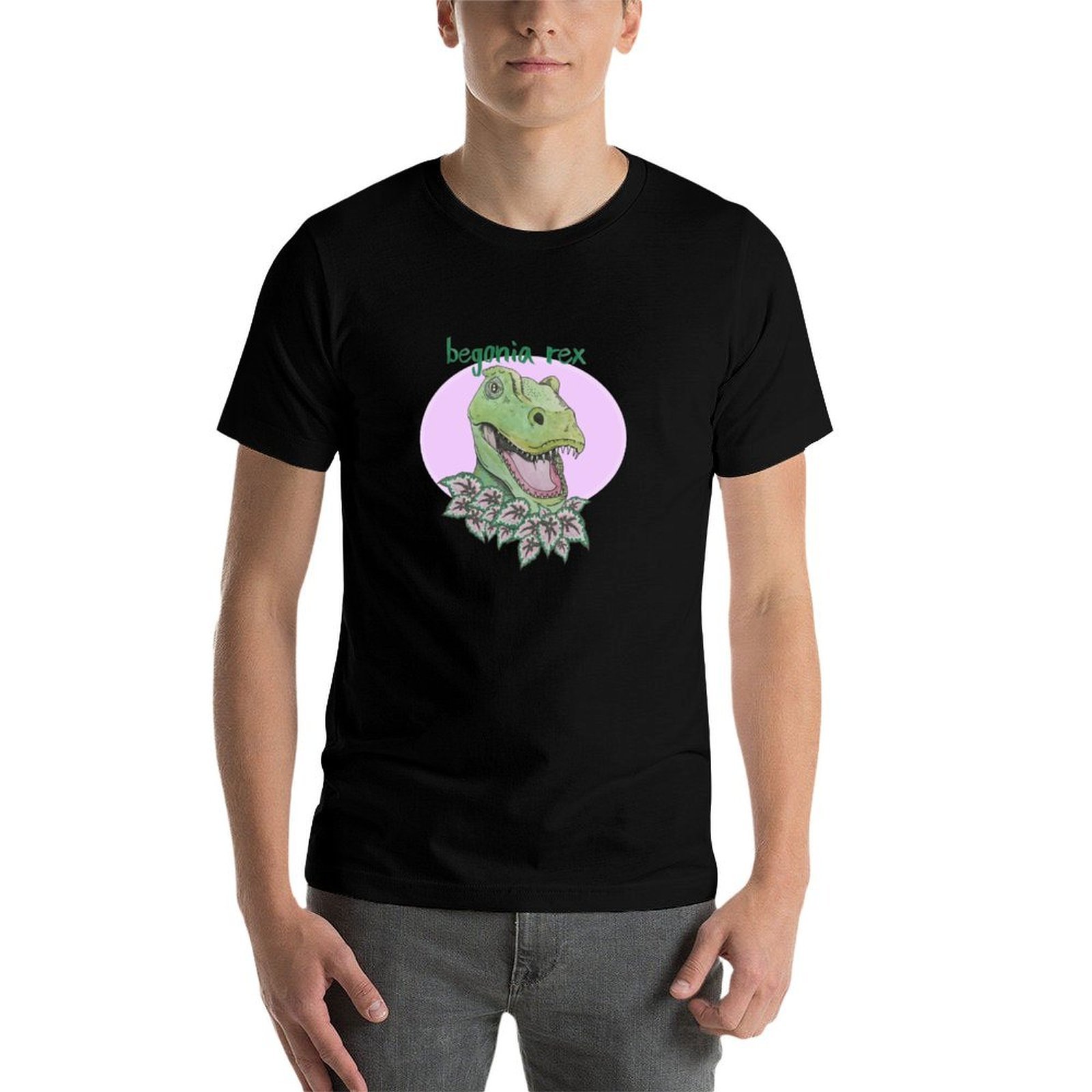 T rex begonia (pink) T-Shirt,  - Begonia Rex review and price